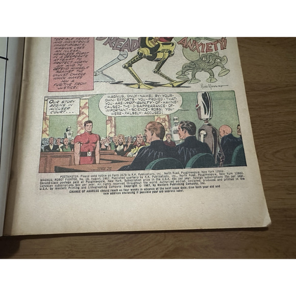 Gold Key Comics, MAGNUS Robot Fighter 4000 AD #19 / 1967 Good VINTAGE - Picture 3 of 6